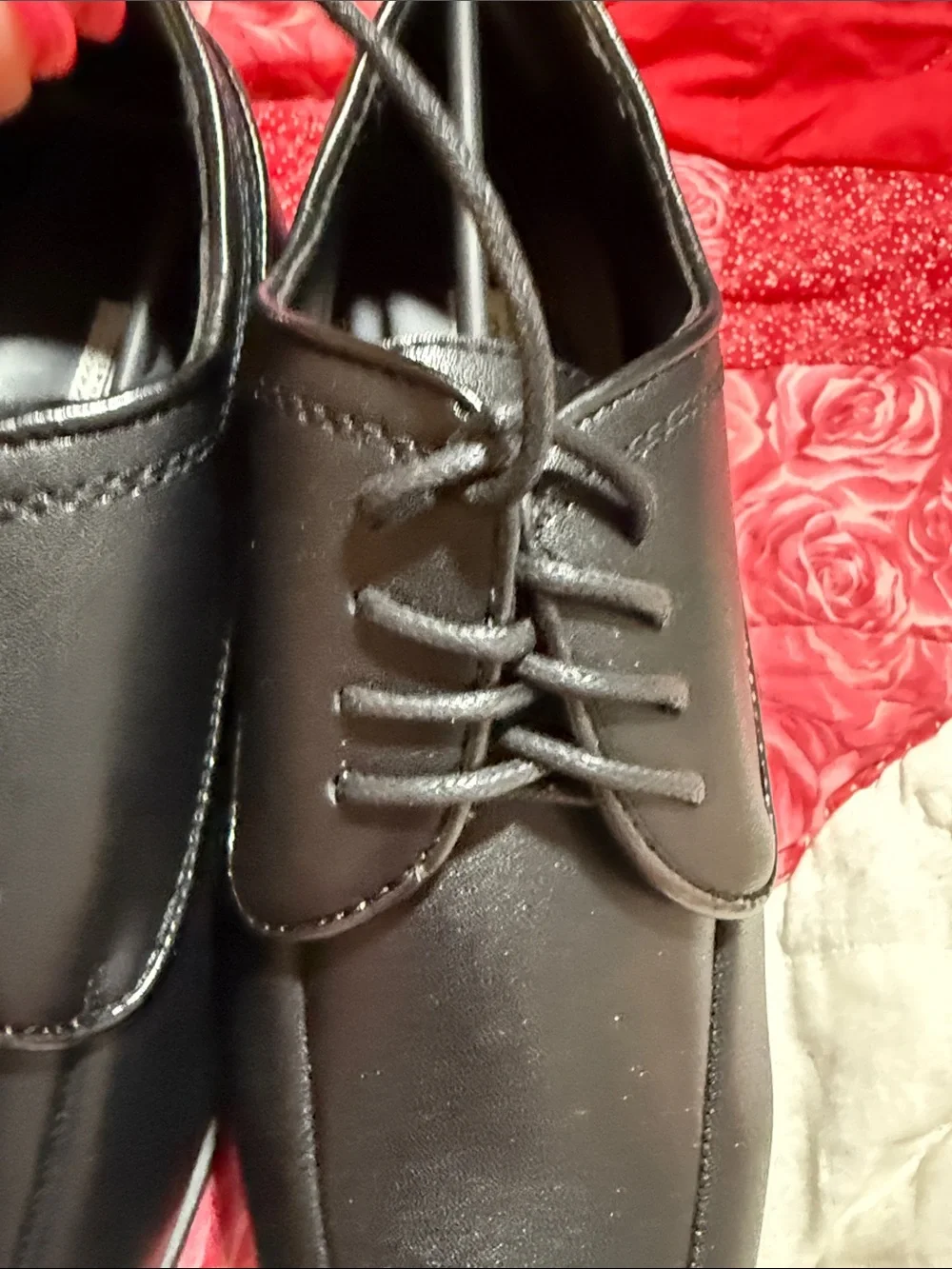 NWT Joseph & Feiss Boys Black Dress Shoes tie up  very nice size 5 medium